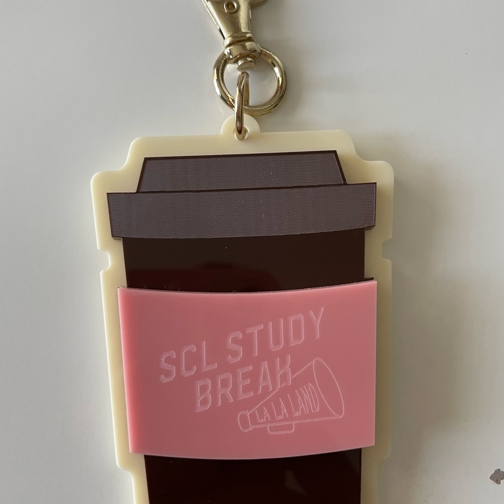 Stoney Clover Lane exclusive bag charm from Lala land event in Los Angeles